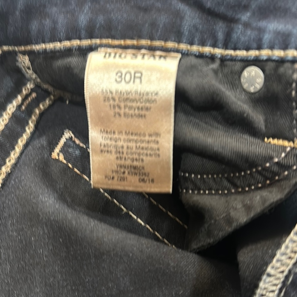 Big Star Blue Boot Cut Jeans with Decorative Stitching - Picture 3 of 4